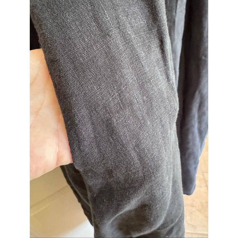 The New Society women’s S Lippia black Portuguese cotton linen dress pointed bod - Picture 4 of 8